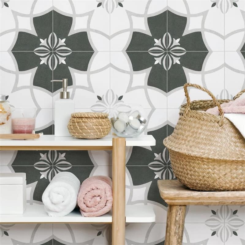 Merola Tile Twenties Crest 7-3/4" x 7-3/4" Ceramic Floor and Wall Tile