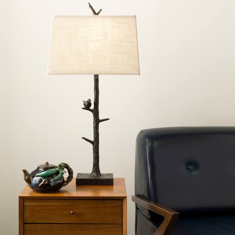 Artistic Weavers Lila Bronzed Tree and Bird Table Lamp