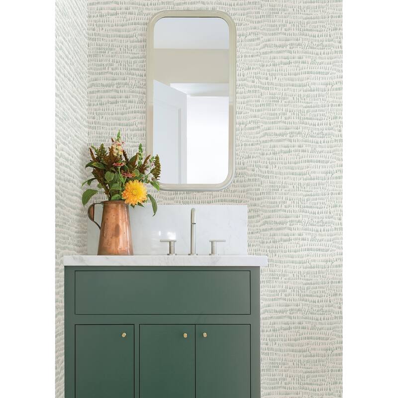 NuWallpaper Seafoam Kylver Peel & Stick Wallpaper