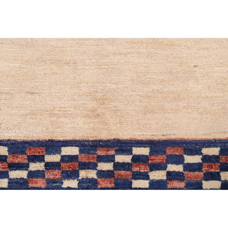 Gabbeh Kashkoli Oriental Staircase Runner Rug Hand-knotted Wool Carpet - 2'10" x 7'11"