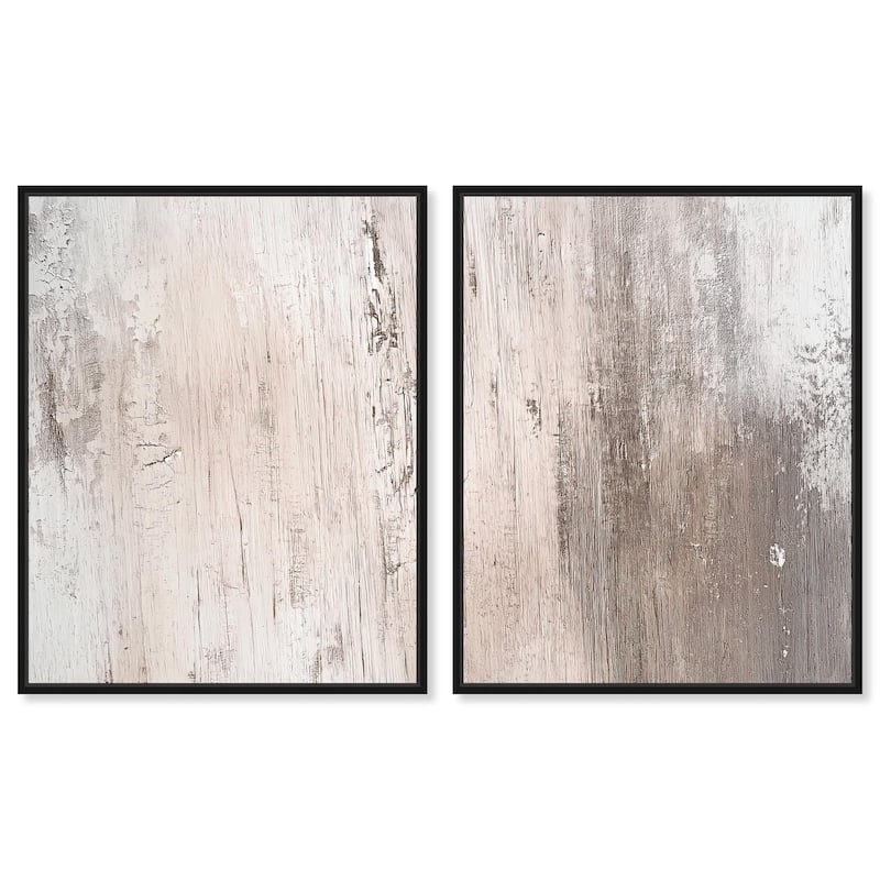 Striated Texture IV Canvas Set of 2 by Art Remedy - 16" x 20" - Black