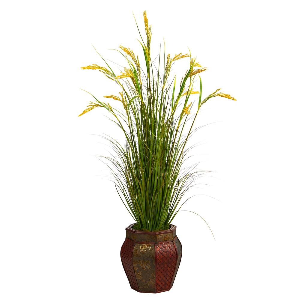 Artificial Snake Plant 16 Inch - Realistic Faux Plant with Planter - Home Office Decor - Green - 53