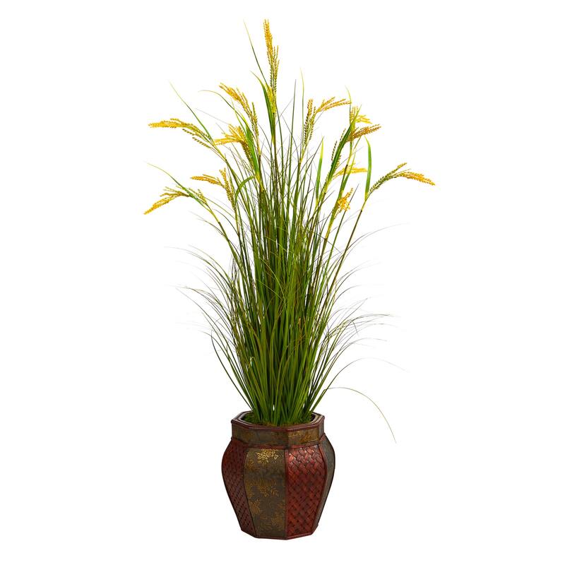 Artificial Snake Plant 16 Inch - Realistic Faux Plant with Planter - Home Office Decor - Green - 53