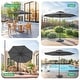 preview thumbnail 21 of 57, BONOSUKI LED Patio 9Ft Market Umbrella,Outside Deck Table Umbrella