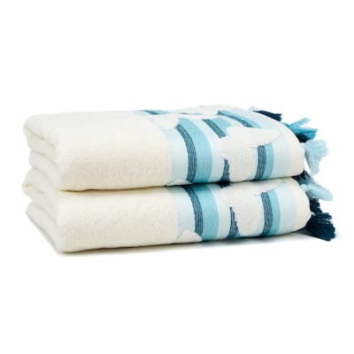 East'N Blue Butterfly Turkish Cotton Hand Towel (Pack of 2)