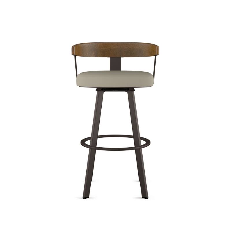 Amisco Lars Swivel Counter and Bar Stool