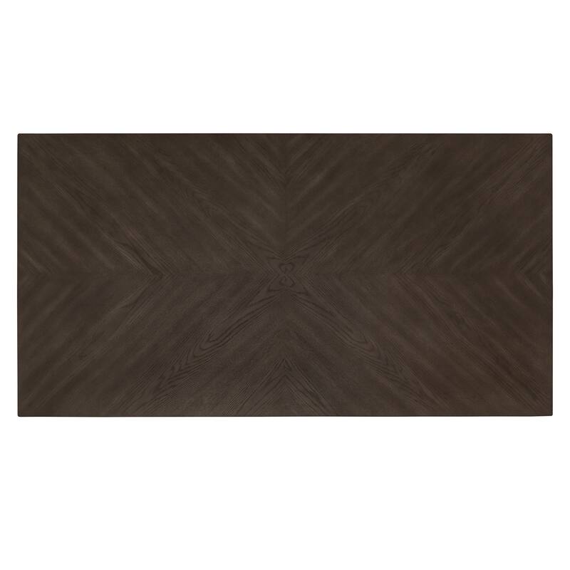 Denver Charcoal Brown and Gold 68" Rectangular Dining Table from iNSPIRE Q Modern