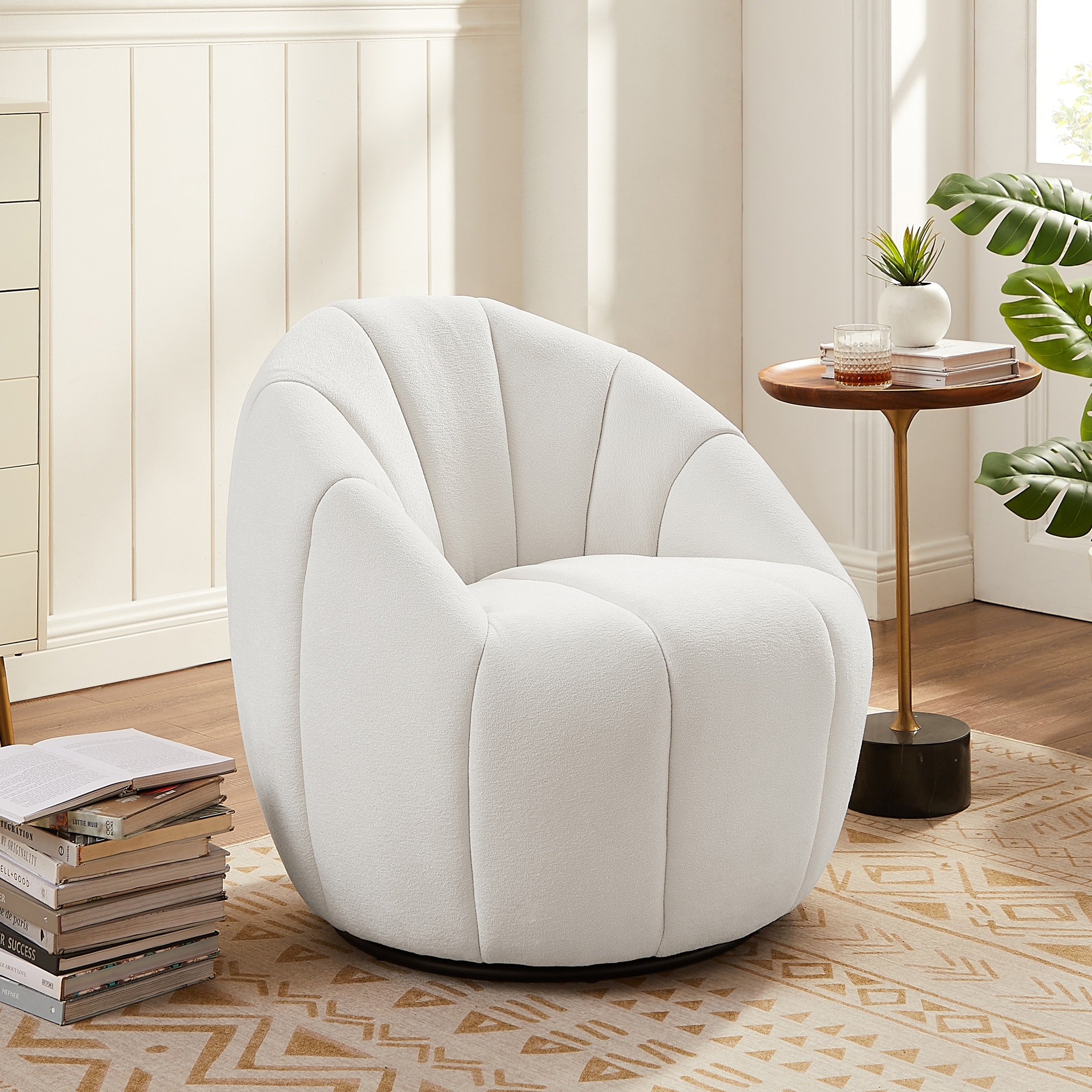 Art Leon Modern Swivel Barrel Chair On Sale Bed Bath Beyond 39989464