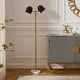 preview thumbnail 4 of 23, Estefani 6ft Power Cord, Foot Switch, 2 Lights Floor Lamp