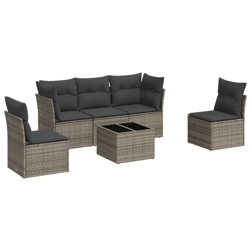 vidaXL Garden Sofa Set Grey - 21.7 x 21.7 x 14.6