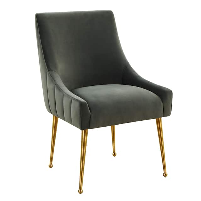 Irina Dining Chair Velvet Side Chair with Stainless Steel Leg