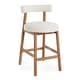preview thumbnail 32 of 39, Christopher Knight Home - Riven Rubberwood Upholstery Counter Stool Set of 2