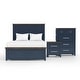 preview thumbnail 17 of 17, Furniture of America Althea Modern Farmhouse 3-Piece Wood Kids Panel Bedroom Set