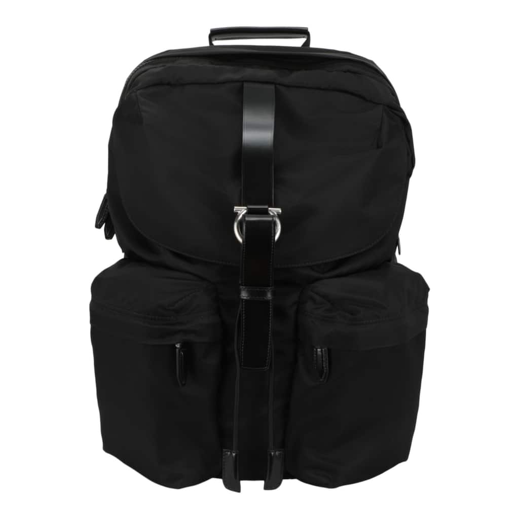 Ferragamo Nylon Gancini Technical Backpack
