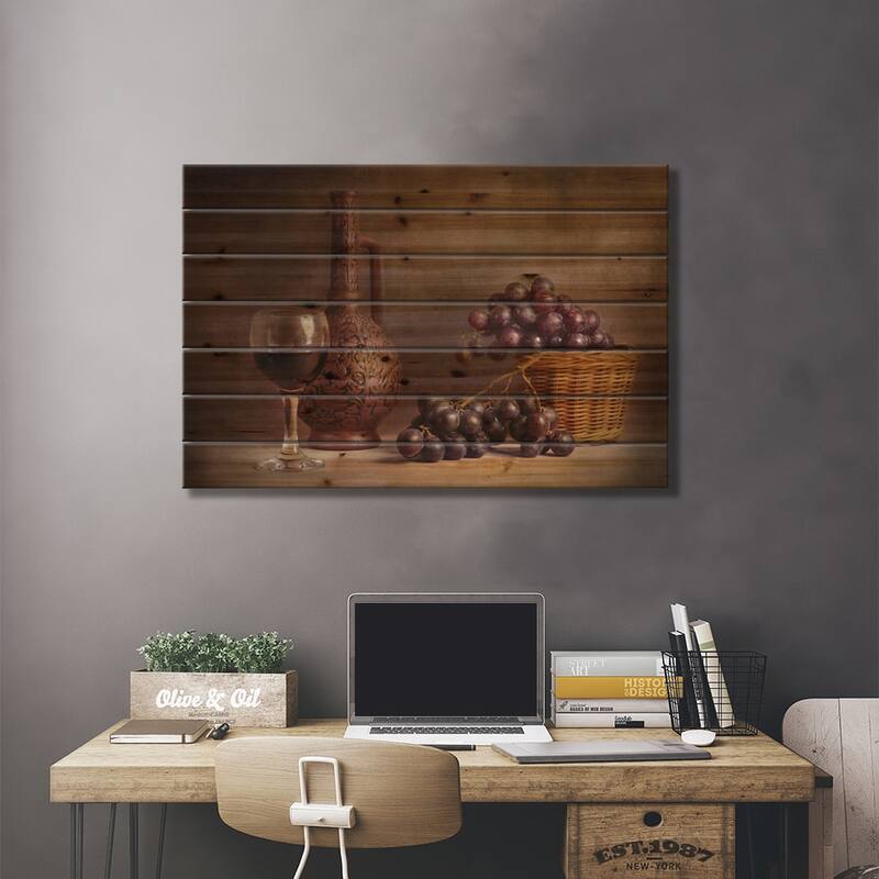 Alazani Valley Print On Wood by Stanislav Aristov - Multi-Color