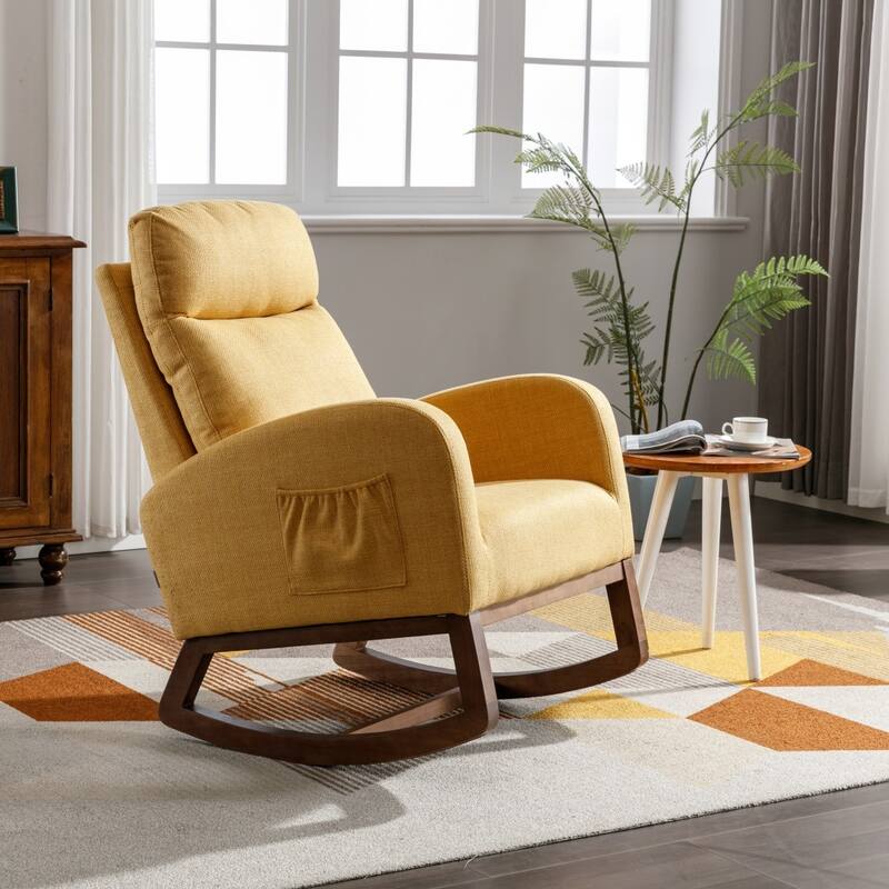 Living Room Comfortable Rocking Chair Living Room Chair - 39.70'' H x 27.16'' W x 37'' D