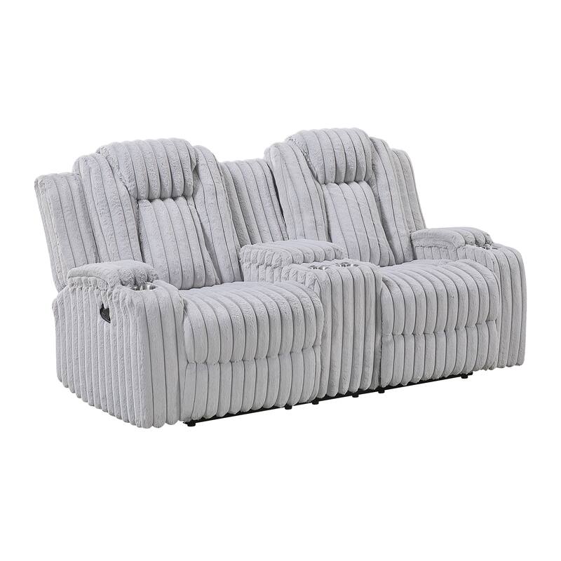 Brynda Corduroy 3-Piece Manual Double Reclining Sofa Sets