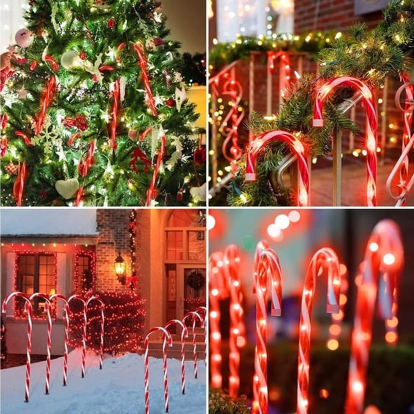 Christmas Candy Cane Pathway Lights Set of 10 Bed Bath & Beyond