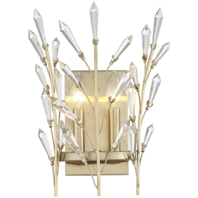 Savoy House 9-4075-2 Orianna 14" Tall Bathroom Sconce - Noble Brass