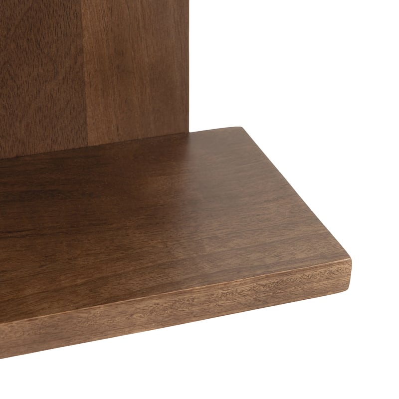 Kate and Laurel Braxton 3-Tier Wood Shelf - 12x32