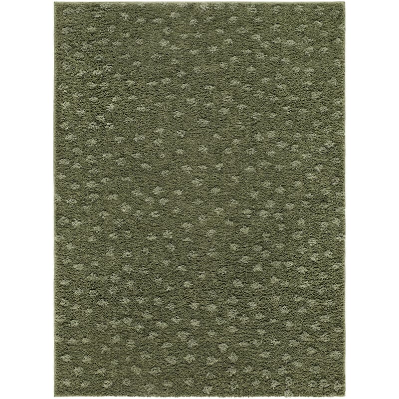 Livabliss Casual Rodos Animal Area Rug - 7'10" x 10' - Dark Green