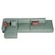 preview thumbnail 9 of 10, 145'' Leath-Aire Sofa Modern Sectional Sofa for Living Room