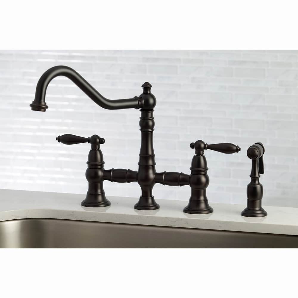 Kingston Brass Restoration Kitchen Faucet with Side Sprayer