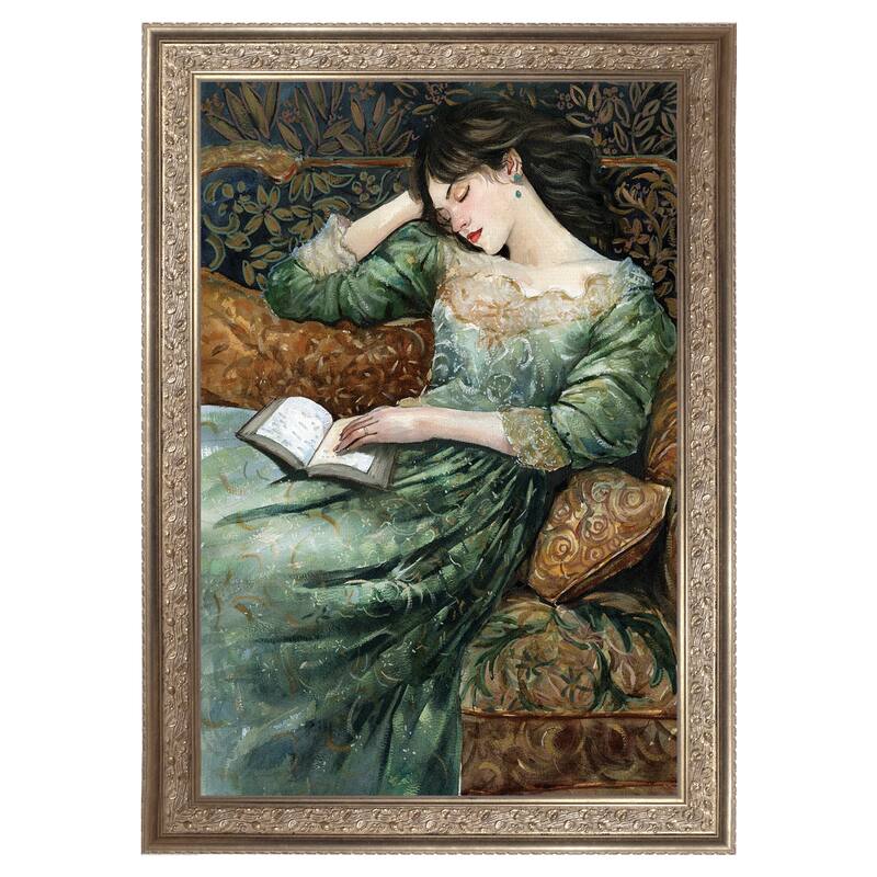 Masterpiece Art Gallery| Fast Asleep by Cloverfield & Co. - Framed Canvas Art Print