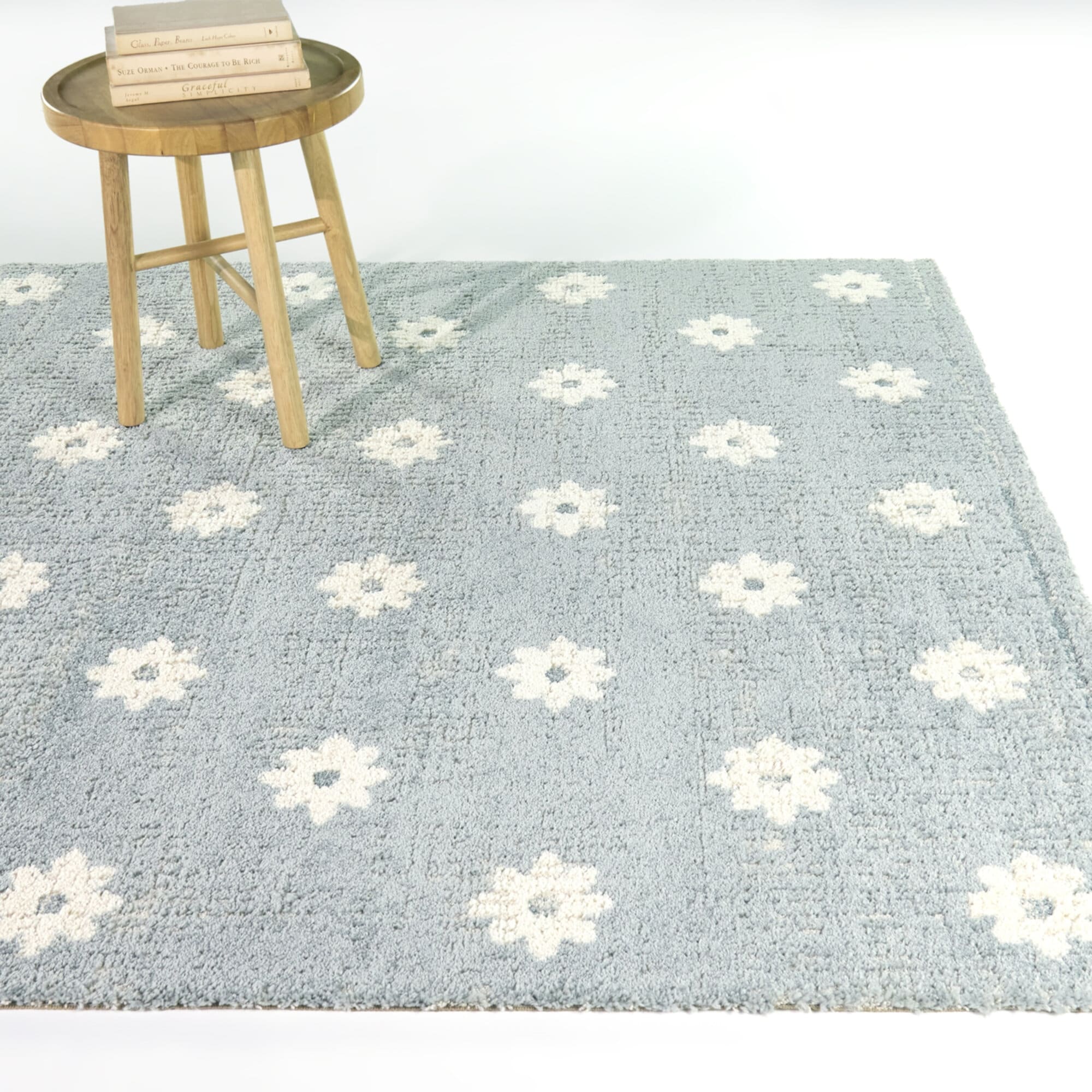 Plumier Kids Textured Floral Area Rug