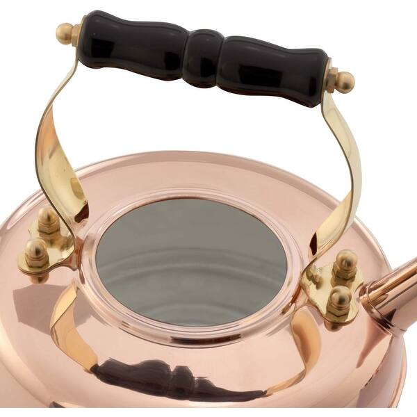 Simplex Kettles Buckingham Solid Copper No 1 Whistling Tea Kettle 1.9 Quart Bed Bath