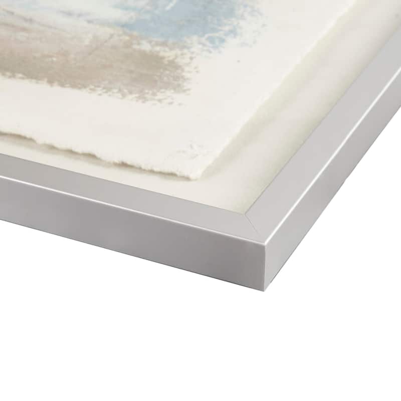 Madison Park Ashlar Hand Painted Abstract Framed Glass and Matted Wall Art