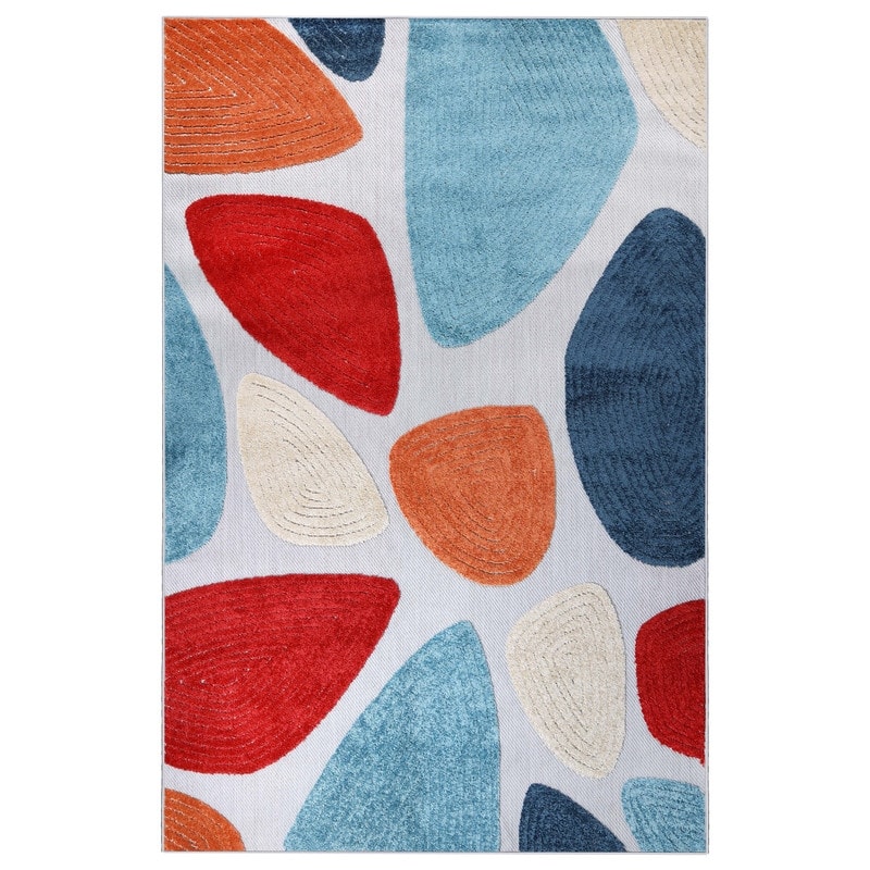 Superior Tulip Modern Geometric Indoor Outdoor Area Rug