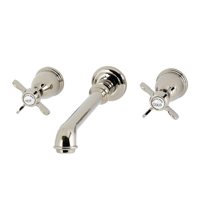 Kingston Brass Essex Two-Handle Wall Mount Roman Tub Faucet - Polished Nickel