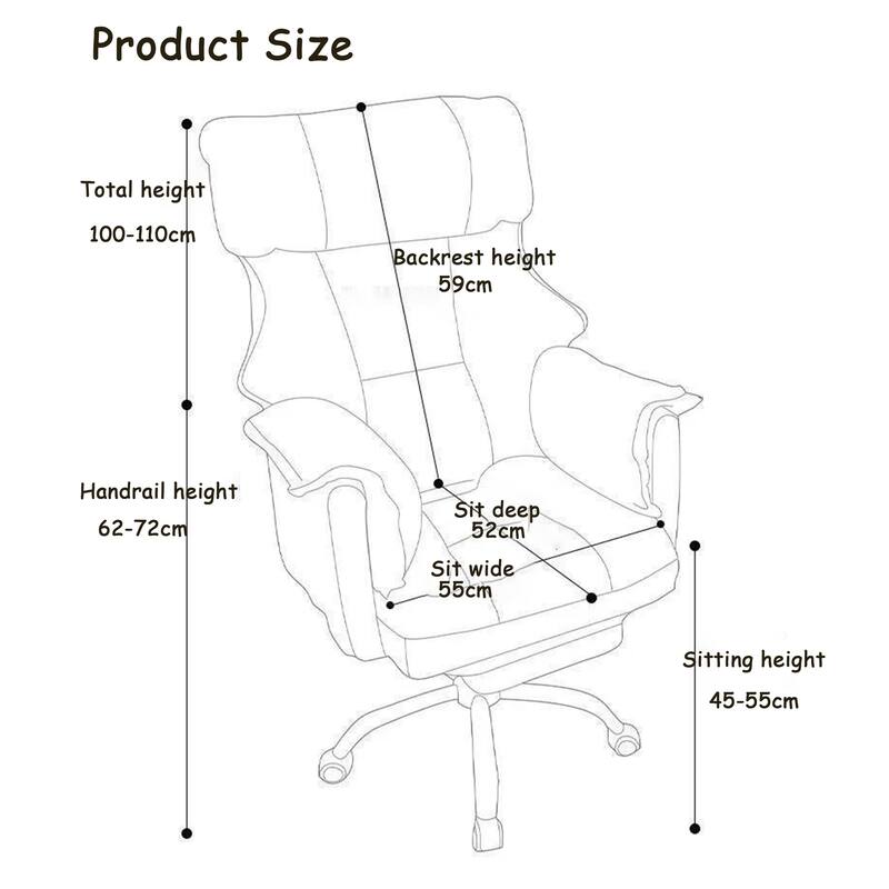 The Leisure Chair is Ergonomic and Suitable for Home, Office or Bedroom.