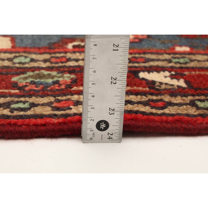 ECARPETGALLERY Hand-knotted Andelz Red Wool Rug - 3'6 x 9'9