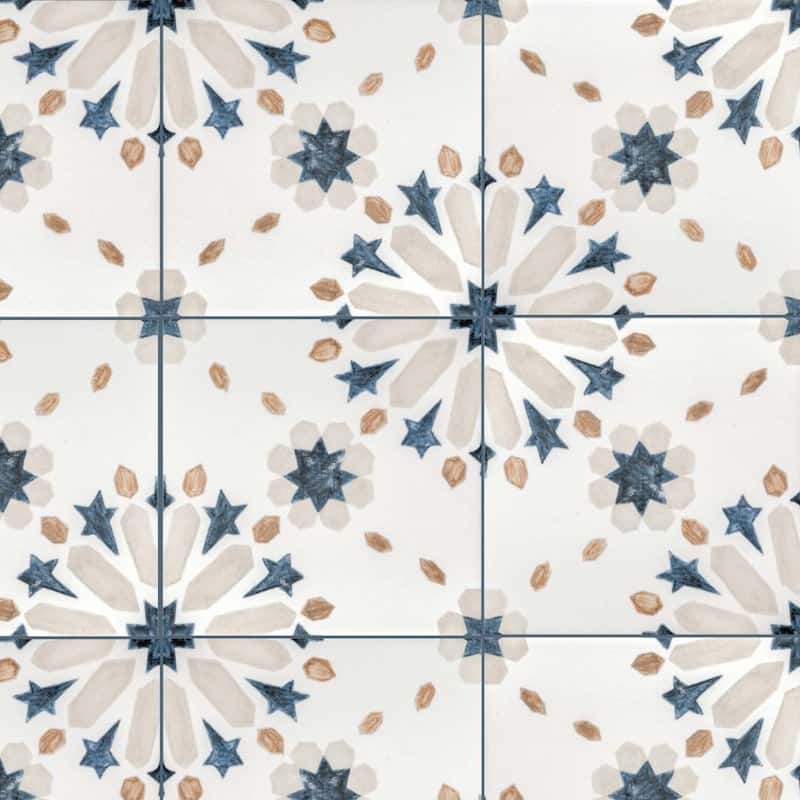 The Tile Life Dahlia 6x6 Matte Porcelain Floor & Wall Tile