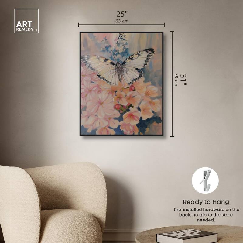 Moonstone Monarch Canvas by Art Remedy