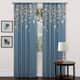 Lush Decor Blue Faux Silk 84-inch Flower Drop Single Curtain Panel - 42"W x 84"L - 84 Inches - Blue