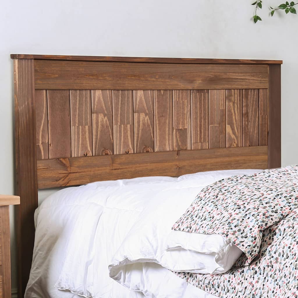 Wood Panel Headboard in Mahogany