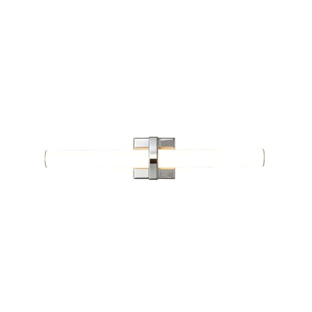 1-Light Chrome LED Wall Sconce With A Frosted Opal Glass Shade