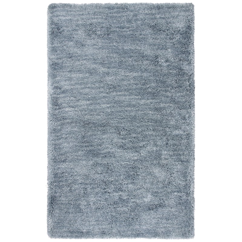 Alora Decor Oregon Hand-tufted Solid Rug - 7'6" x 9'6" - Blue