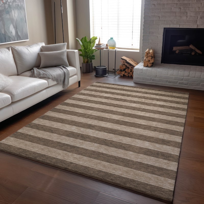 Premium Washable Super Soft Cabana Stripe Mayfield Rug