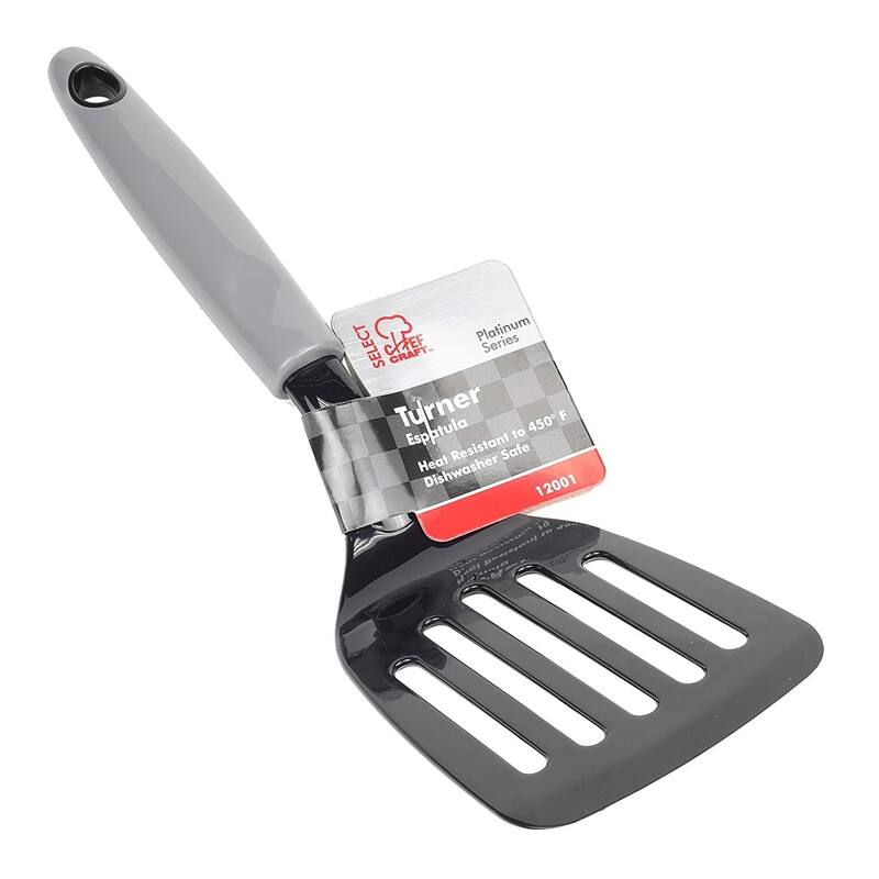 Chef Craft 11" Select Nylon Short Slotted Turner Spatula