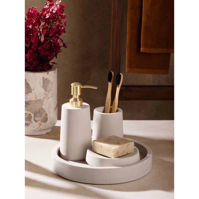 Casablanca Sandstone Bath Accessories - Set of 4