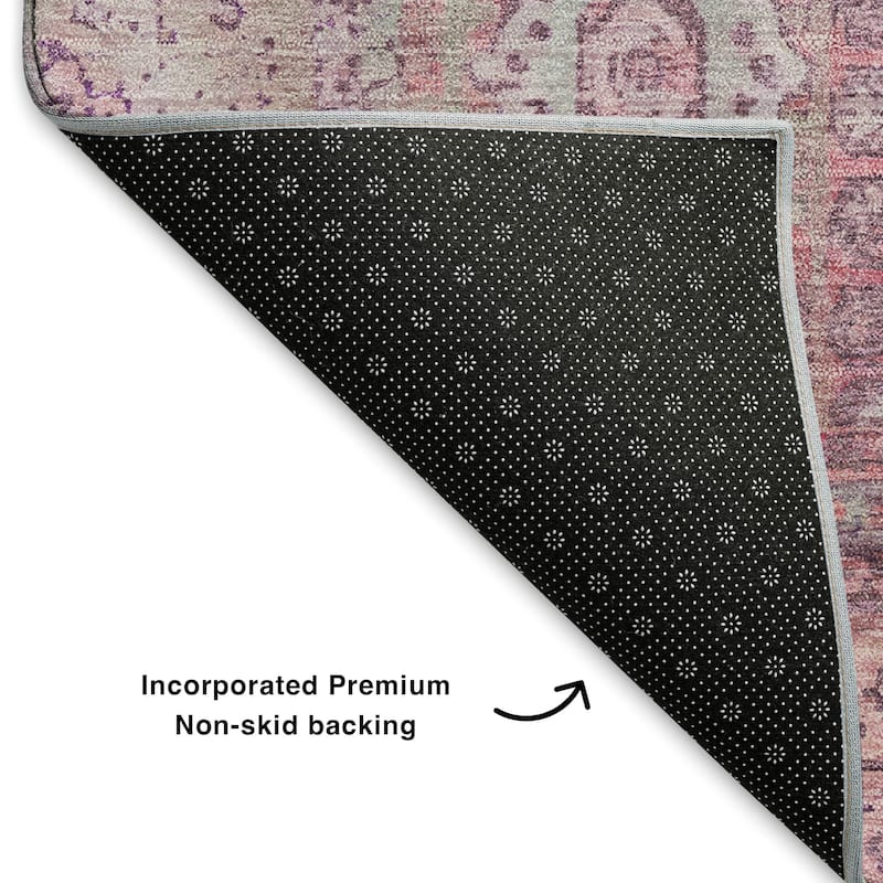 Premium Washable Super Soft Vintage Traditional Mayfield Rug
