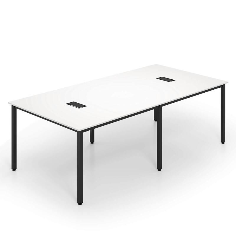Costway 1/2 PCS 95" x 48" Large Meeting Table Seats up to 10 People 2 - See Details
