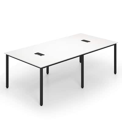 Costway 1/2 PCS 95" x 48" Large Meeting Table Seats up to 10 People 2 - See Details