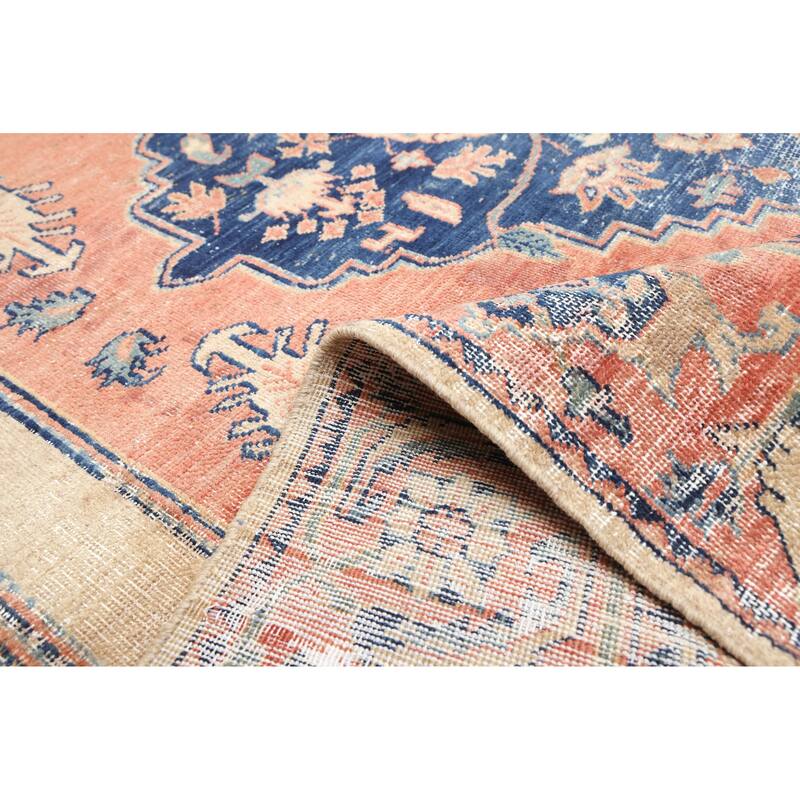 ECARPETGALLERY Hand-knotted Antalya Vintage Copper Wool Rug - 6'5 x 9'10