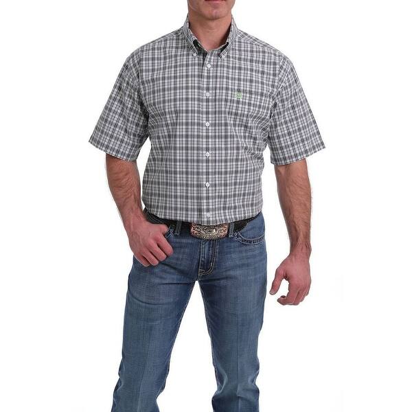Shop Cinch Western Shirt Mens Short Sleeve Plaid Button Front