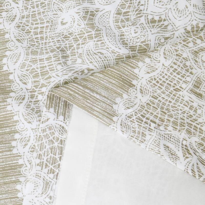 Home Soft Things Emma Printed 2 Piece Curtain Set